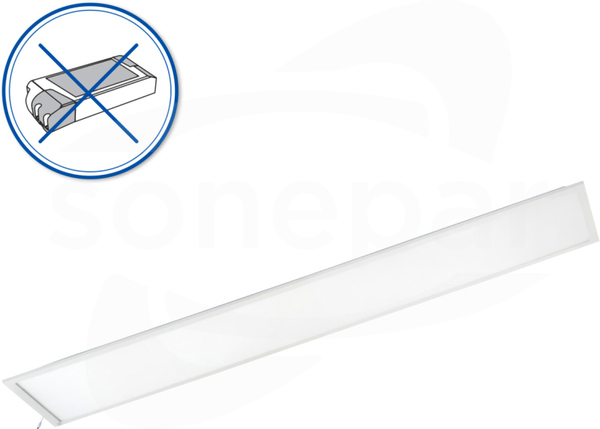 BLINGO U E125LM 36W/840 1200x300 UGR<19 bialy Panel LED podtynkowy bez zasilacza