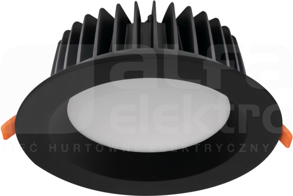 TIBERI PRO 20W/940 1900lm IP44/20 czarny Downlight LED