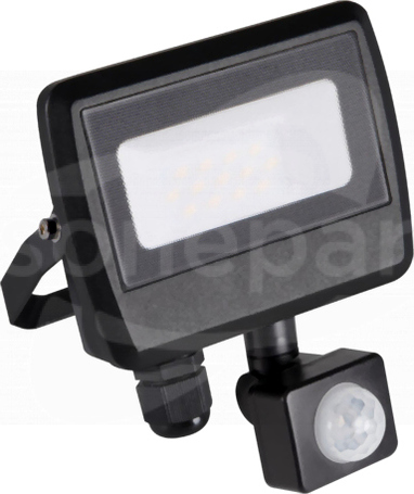 ANTEM LED 10W/840 800lm IP44 czarny Naświetlacz LED z czujnikiem ruchu