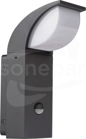 ABETE LED EL 20 SE-GR 7W/840 IP44 Kinkiet ogrodowy LED z czujnikiem ruchu