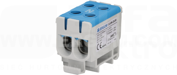 ZJUN-2x50/BL niebieski Złączka