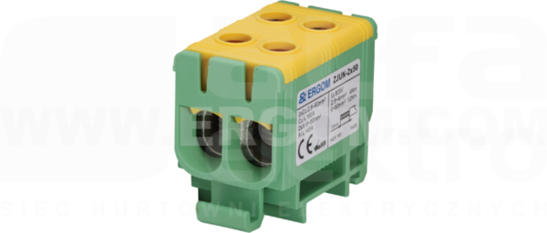 ZJUN-2x50PE żółto/zielony Złączka