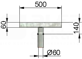 B NT T1/0,5m Belka masztu