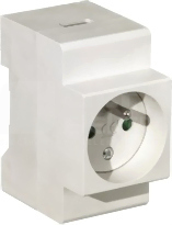 M.06-16A/250V 2P+Z TH35 Gniazdo na szynę