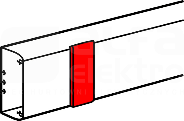 DLP-N 180mm biały Osłona połączenia pokrywy pełna