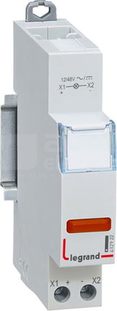 12/48VAC/DC czerwony Lampka pojedyncza LED