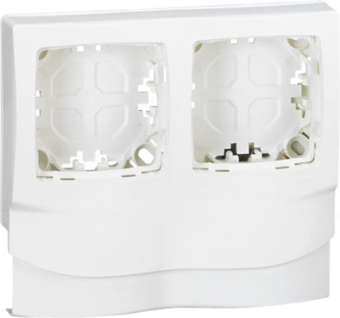 DLP 2xOTEO 32/40/60/75x20mm biały Uchwyt wzdłuż listwy