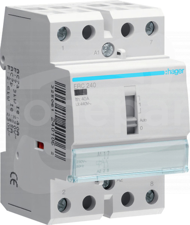 ERC240 230VAC 40A 2NO Stycznik ze ster.ręcznym