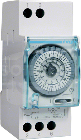 EH210 1P/16A 230V 2MOD Zegar analogowy dobowy