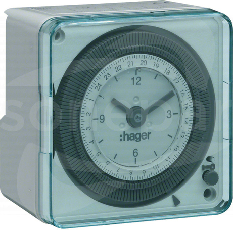 EH712 1Z/16A 230V 1MOD Zegar analogowy dobowy