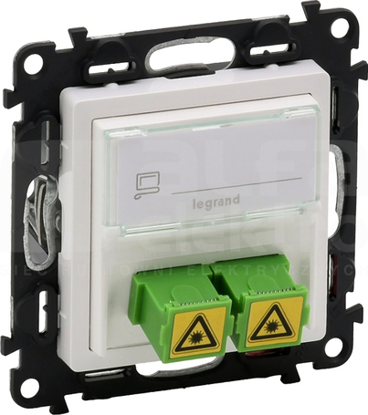 VALENA LIFE SC/APC biały Gniazdo światłowodu