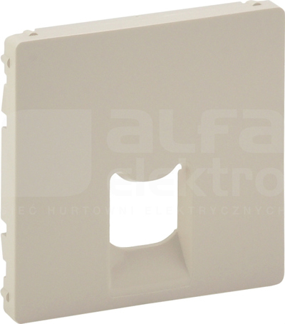 VALENA ALLURE 1xRJ45 kremowy Plakietka gniazda