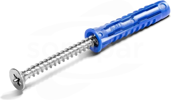 R-S3-4ALL-08+/10 (10szt) Kołek uniwersalny z wkrętem