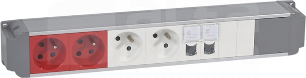 2x2PC+2x2PCded+2xRJ45C6FTP Blok biurowy podłogowy