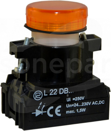 L22Dg 24-230VAC/DC żółty Lampka diodowa