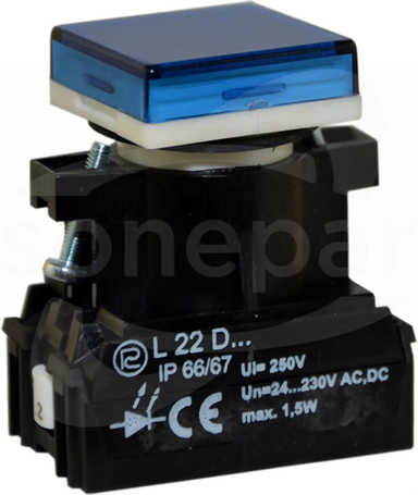 L22KDn 24-230VAC/DC niebies Lampka diodowa