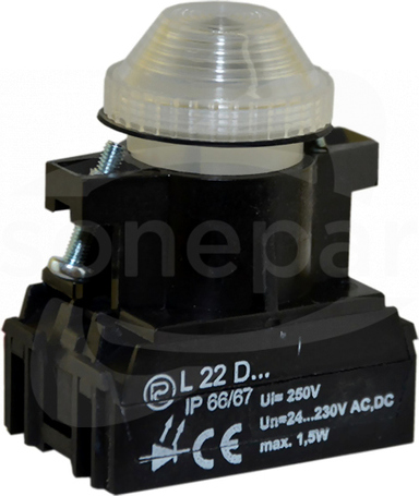 L22WDcz 24-230VAC/DC czer/ziel Lampka diodowa