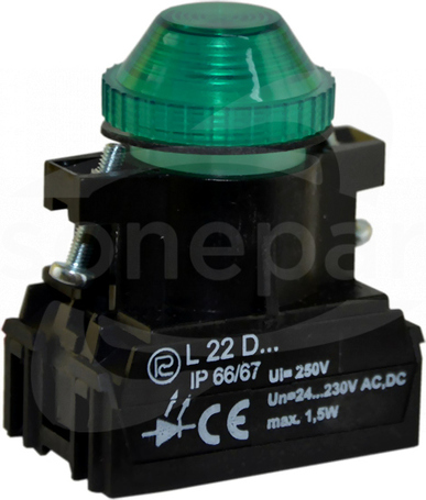 L22WDz 24-230VAC/DC ziel Lampka diodowa