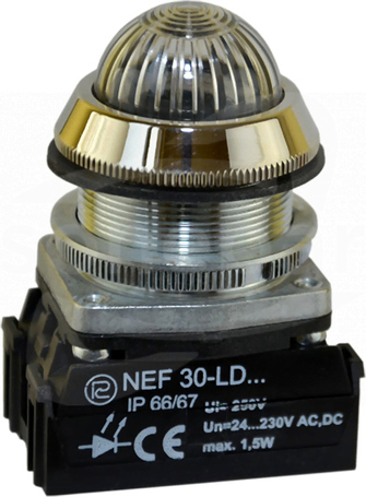 NEF30-LDScz 24-230V czer/zie Lampka sygnalizac.diodowa