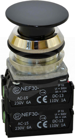 NEF30-Ds 2X2Y czarny Przycisk dłoniowy
