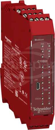 Modicon MCM XPSMCMC10804 8 WE 4 OSSD śrubowy Kontroler