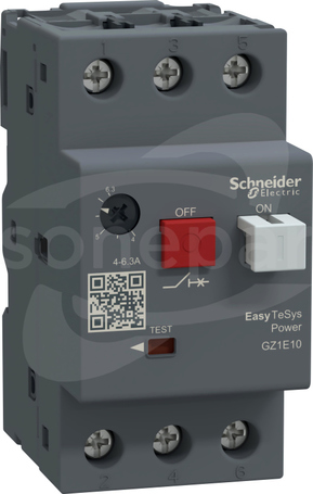 GZ1E 4-6,3A Wyłącznik silnikowy z napędem przyciskowym