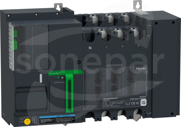 TR63D3R4004TPE 400A 400V 3P 630A Automatyczny Przełącznik Zasilania