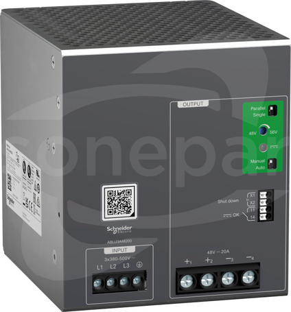 ABLU3A48200 3f 380-500V AC /48V DC 20A - 960W Zasilacz