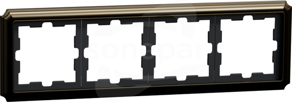 Merten MTN4040-4752 złoty Ramka 4-krotna