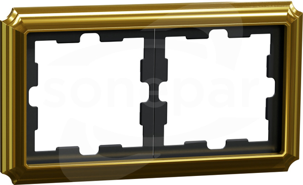 Merten MTN4020-4741 mocca Metal ik Ramka 2-krotna