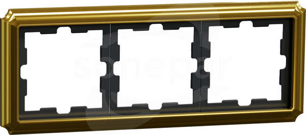 Merten MTN4030-4741 mocca Metal ik Ramka 3-krotna