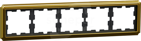 Merten MTN4050-4741 mocca Metal ik Ramka 5-krotna