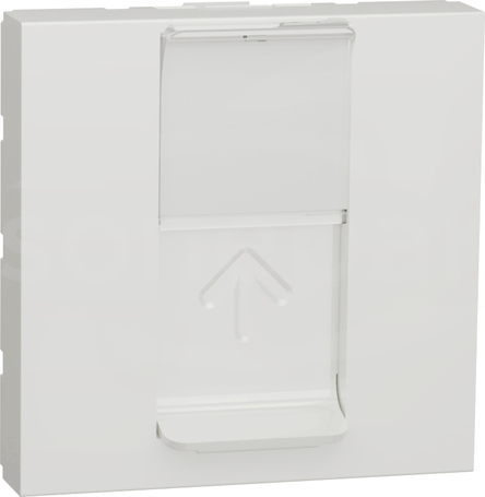 Nowa Unica NU946118 1xRJ45 keystone 2 moduły biała Płytka centralna