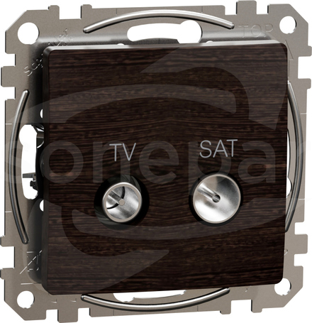 SEDNA ELEMENTS 4dB wenge Gniazdo TV/SAT końcowe