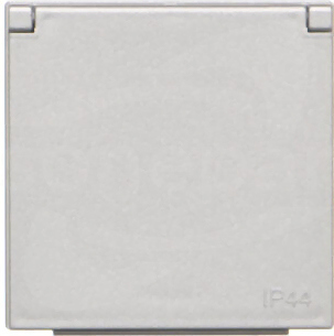 SIMON55 aluminium MAT Pokrywa do gniazda IP44
