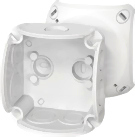 DK 0100 GZ 84x84x55mm IP66 szary Puszka do isnt.wewn.z dławnicami membran