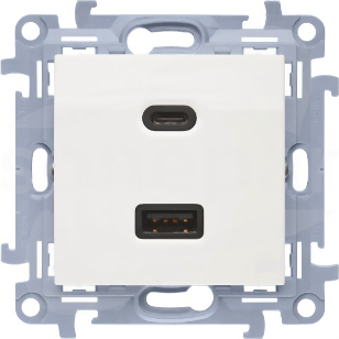 Simon10 USB biały Ładowarka