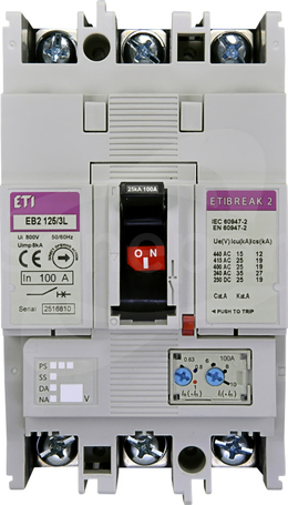 EB2 125/3L 100A 3P 25kA Wyłącznik mocy