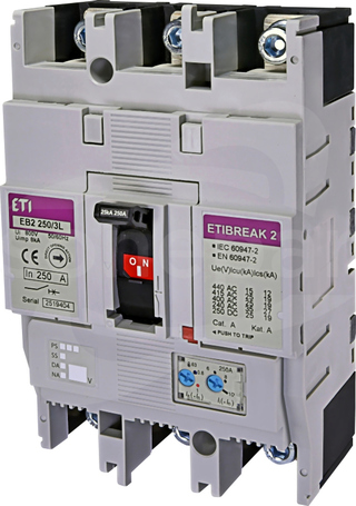 EB2 250/3L 250A 3P 25kA Wyłącznik mocy