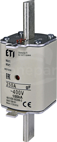 NH1 250A gF 400V Wkładka bezpiecznikowa