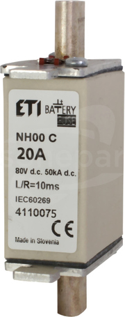 NH000 20A gBat 80VDC Wkładka bezpiecznikowa