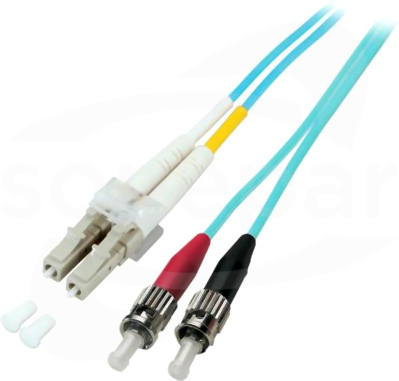 MM LC-ST OM3 dx 3m Patchcord światłowodowy