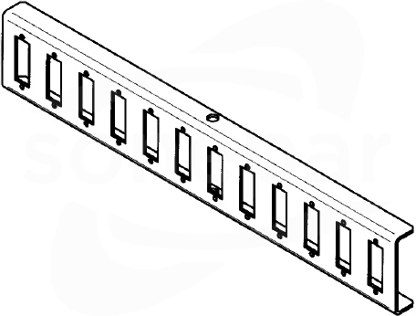 12xSC DUPLEX Pole krosowe do szafki naściennej
