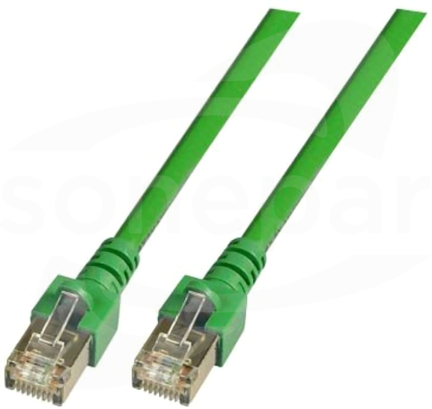 SF/UTP kat. 5e PVC CCA zielony 0,5m Patchcord securityNET miedziany