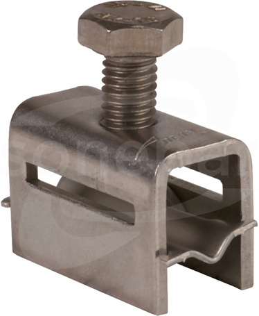 SPK 25X0.3 V2A  106324 Głowica mocująca do obejmy taśmowej o wym. 25x0,3 mm