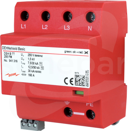 DEHNSHIELD DSH B TT 255 FM Ogranicznik przepięć B+C