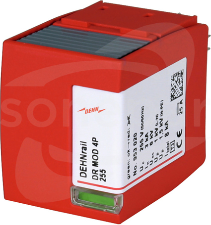 DEHNRAIL DR MOD 4P 255 Moduł ochronny do ogranicznika przepięć