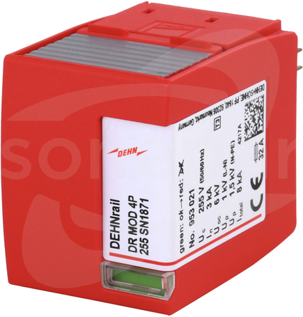 DEHNRAIL DR MOD 4P 255 Moduł ochronny do ogranicznika przepięć
