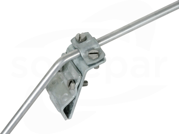338000 13-25mm St/tZn Zacisk do rynny z nakładką
