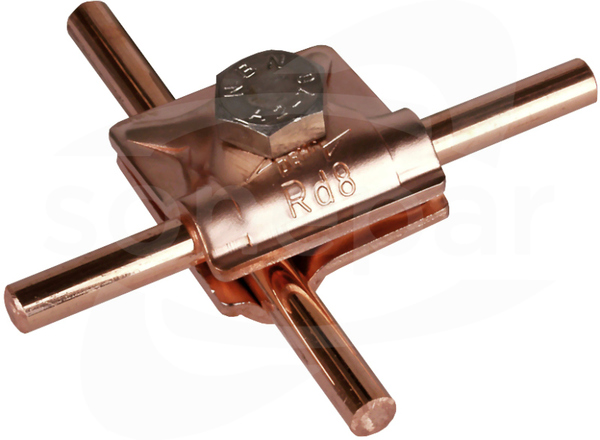 390057 Cu Zacisk uniw.MV do drutu fi8